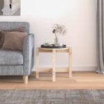 vidaXL Konferenčný stolík Ø52,5x45 cm borovicový masív – Obrázok 3