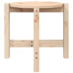 vidaXL Konferenčný stolík Ø52,5x45 cm borovicový masív – Obrázok 5