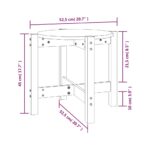 vidaXL Konferenčný stolík Ø52,5x45 cm borovicový masív – Obrázok 8