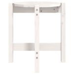 vidaXL Konferenčný stolík biely Ø 42,5x45 cm borovicový masív – Obrázok 6