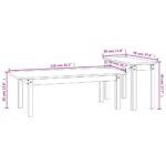 vidaXL 2-dielna súprava konferenčných stolíkov sivá masívna borovica – Obrázok 10