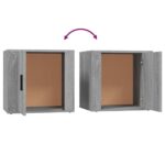 vidaXL Nočný stolík sivý sonoma 50x39x47 cm – Obrázok 8