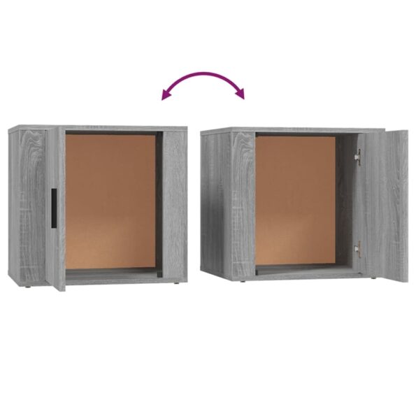 vidaXL Nočný stolík sivý sonoma 50x39x47 cm – Obrázok 8