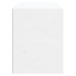 vidaXL Botník lesklý biely 80x35x45 cm spracované drevo – Obrázok 6