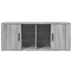 vidaXL TV skrinka sivý dub sonoma 100x35x40 cm spracované drevo – Obrázok 5