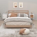 vidaXL Nástenné nočné stolíky 2 ks biele 50x30x47 cm