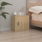 vidaXL Nástenné nočné stolíky 2 ks dub sonoma 50x30x47 cm – Obrázok 3
