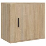 vidaXL Nástenné nočné stolíky 2 ks dub sonoma 50x30x47 cm – Obrázok 5