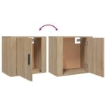 vidaXL Nástenné nočné stolíky 2 ks dub sonoma 50x30x47 cm – Obrázok 9