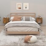 vidaXL Nástenné nočné stolíky 2 ks dymový dub 50x30x47 cm