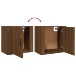 vidaXL Nástenný nočný stolík hnedý dub 50x30x47 cm – Obrázok 8