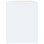 vidaXL Botník biely 100x35x45 cm spracované drevo – Obrázok 6