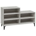 vidaXL Botník betónovo sivý 102x36x60 cm spracované drevo – Obrázok 2