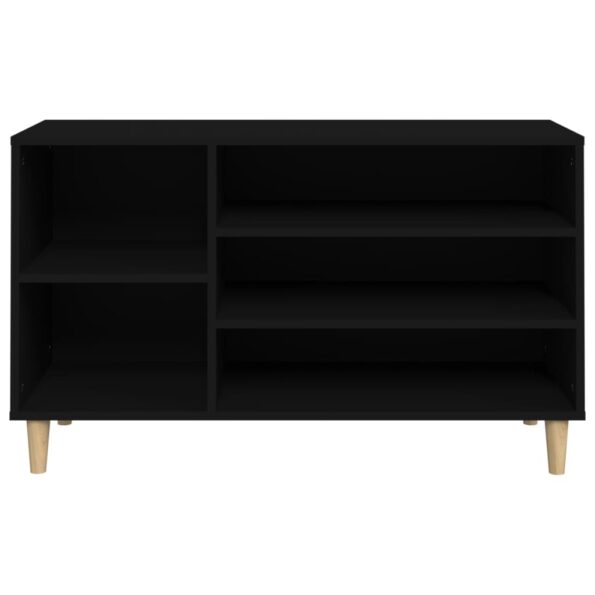 vidaXL Botník čierny 102x36x60 cm spracované drevo – Obrázok 5