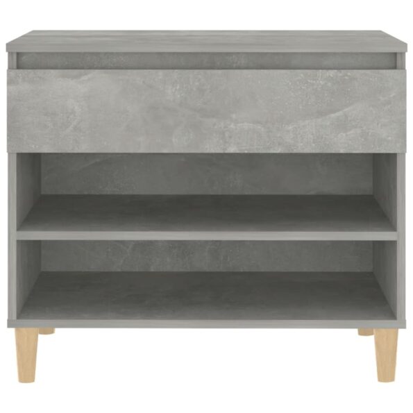 vidaXL Botník betónovo sivý 70x36x60 cm spracované drevo – Obrázok 6