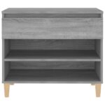 vidaXL Botník sivý dub sonoma 70x36x60 cm spracované drevo – Obrázok 6