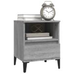 vidaXL Nočné stolíky 2 ks sivý dub sonoma 40x35x50 cm – Obrázok 4