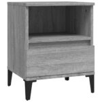 vidaXL Nočné stolíky 2 ks sivý dub sonoma 40x35x50 cm – Obrázok 6