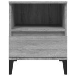 vidaXL Nočné stolíky 2 ks sivý dub sonoma 40x35x50 cm – Obrázok 7