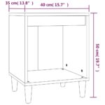 vidaXL Nočné stolíky 2 ks biele 40x35x50 cm – Obrázok 9