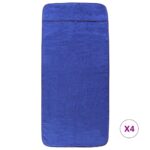 vidaXL Plážové uteráky 4 ks kráľovské modré 60x135 cm látka 400 GSM – Obrázok 2
