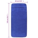 vidaXL Plážové uteráky 4 ks kráľovské modré 60x135 cm látka 400 GSM – Obrázok 8