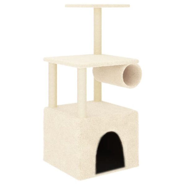 VXL8720845416973_a_en_hd_1.jpg vidaXL Škrabadlo pre mačky so sisalovými stĺpikmi krémové 109,5 cm – Obrázok 2