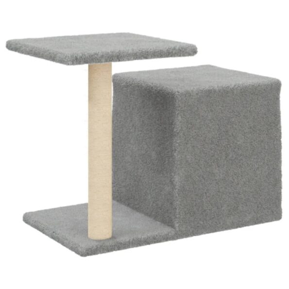 VXL8720845417642_g_en_hd_4.jpg vidaXL Škrabadlo pre mačky so sisalovými stĺpikmi bledosivé 50,5 cm – Obrázok 6