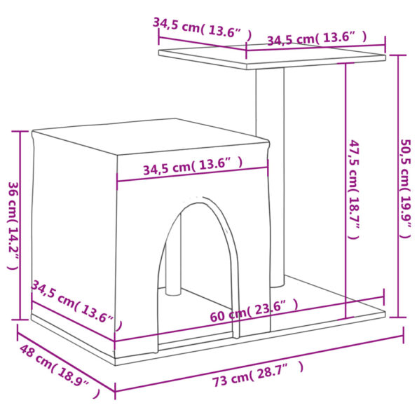 VXL8720845417642_g_en_hd_6.jpg vidaXL Škrabadlo pre mačky so sisalovými stĺpikmi bledosivé 50,5 cm – Obrázok 8