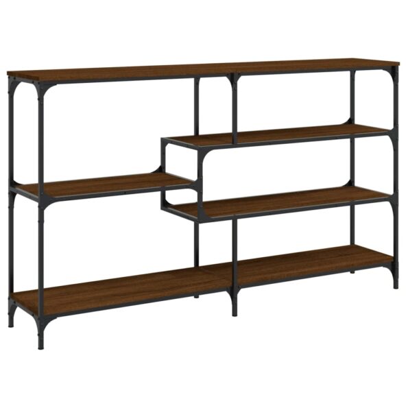 vidaXL Konzolový stolík hnedý dub 160x32x95 cm kompozitné drevo – Obrázok 2