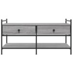 vidaXL Konferenčný stolík sivý sonoma 99x50x50 cm kompozitné drevo – Obrázok 6