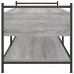 vidaXL Konferenčný stolík sivý sonoma 99x50x50 cm kompozitné drevo – Obrázok 7