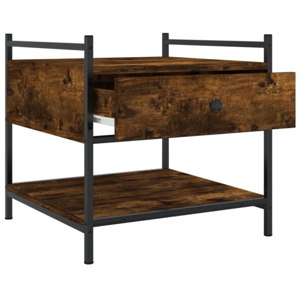 vidaXL Konferenčný stolík dymový dub 50x50x50 cm kompozitné drevo – Obrázok 5