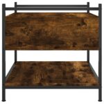 vidaXL Konferenčný stolík dymový dub 50x50x50 cm kompozitné drevo – Obrázok 7