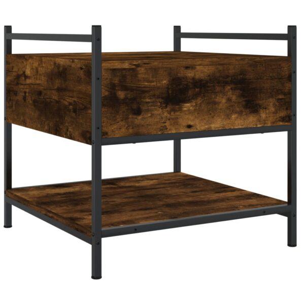 vidaXL Konferenčný stolík dymový dub 50x50x50 cm kompozitné drevo – Obrázok 8