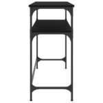 vidaXL Konzolový stolík čierny 100x35,5x75 cm kompozitné drevo – Obrázok 5