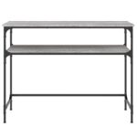 vidaXL Konzolový stolík sivý sonoma 100x35,5x75 cm kompozitné drevo – Obrázok 4