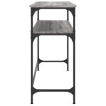 vidaXL Konzolový stolík sivý sonoma 100x35,5x75 cm kompozitné drevo – Obrázok 5