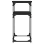 vidaXL Konzolový stolík čierny 75x35,5x75 cm kompozitné drevo – Obrázok 5