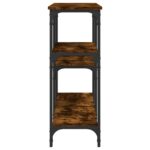 vidaXL Konzolový stolík dymový dub 160x29x75 cm kompozitné drevo – Obrázok 5