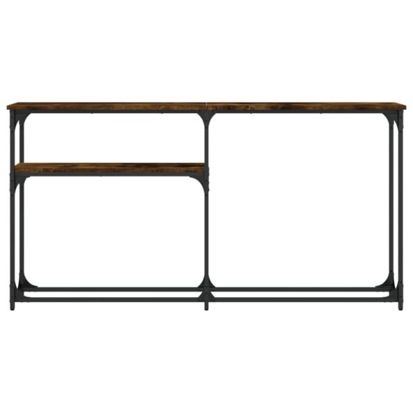VXL8720845420482_g_en_hd_2.jpg vidaXL Konzolový stolík dymový dub 145x22,5x75 cm kompozitné drevo – Obrázok 4
