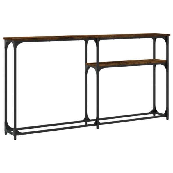 VXL8720845420482_g_en_hd_4.jpg vidaXL Konzolový stolík dymový dub 145x22,5x75 cm kompozitné drevo – Obrázok 6