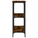 vidaXL Konzolový stolík dymový dub 100x29x75 cm kompozitné drevo – Obrázok 5