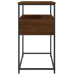 vidaXL Konzolový stolík hnedý dub 75x40x75 cm kompozitné drevo – Obrázok 7