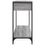 vidaXL Konzolový stolík sivý sonoma 100x34,5x75 cm kompozitné drevo – Obrázok 7