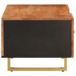 vidaXL Konferenčný stolík hnedo-čierny 100x54x40 cm masívne mago – Obrázok 5