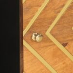 vidaXL Konferenčný stolík hnedo-čierny 100x54x40 cm masívne mago – Obrázok 8