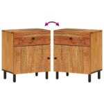 vidaXL Nočná skrinka 50x33x60 cm akáciový masív – Obrázok 8