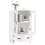 vidaXL Vysoká skrinka biela 69,5x31x115 cm kompozitné drevo – Obrázok 4