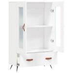 vidaXL Vysoká skrinka biela 69,5x31x115 cm kompozitné drevo – Obrázok 5